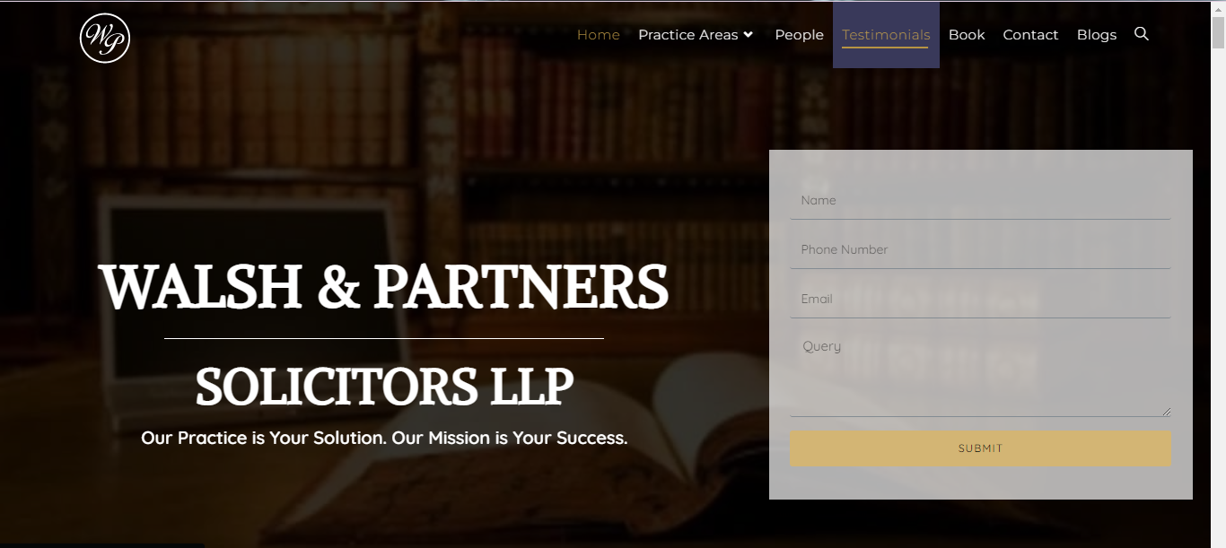 Walsh & Partners hero